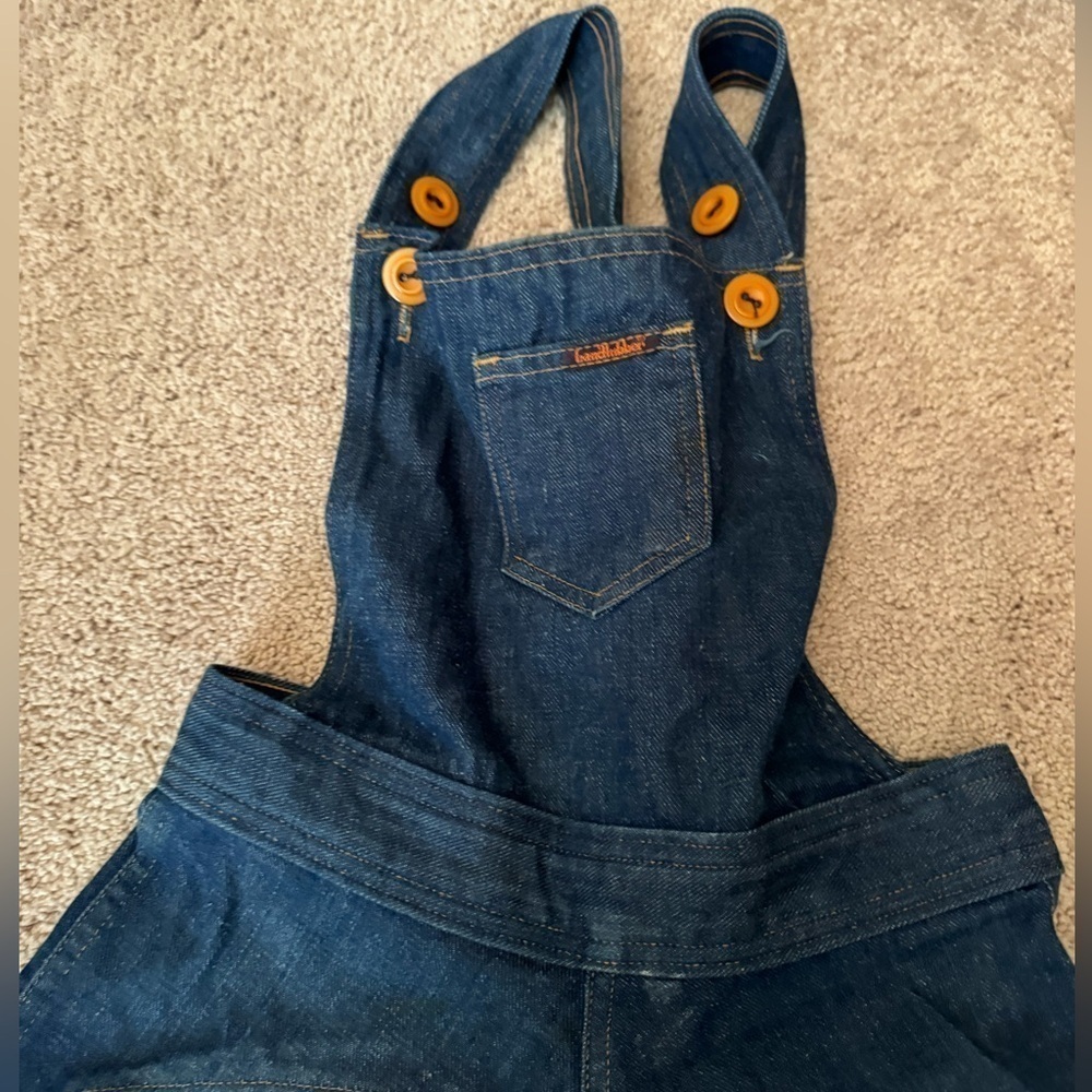 Landlubber- Vintage Overall Denim Mini Dress - Picture 5 of 5